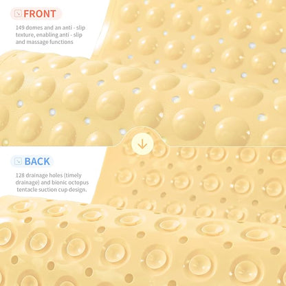Anti-Slip Bathtub Shower mat, 27.5×14.5（Approximately 70×37cm） inch Soft - Image 2