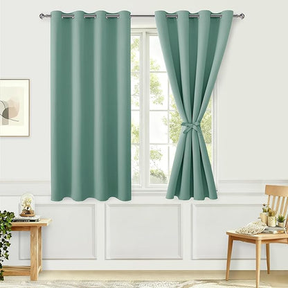 Hiasan Blackout Curtains for Bedroom, 52 x 54 Inches Long - Image 2