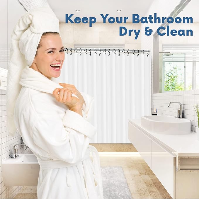 Premium Shower Curtain Liner, 6G PEVA Shower Curtain - Image 8