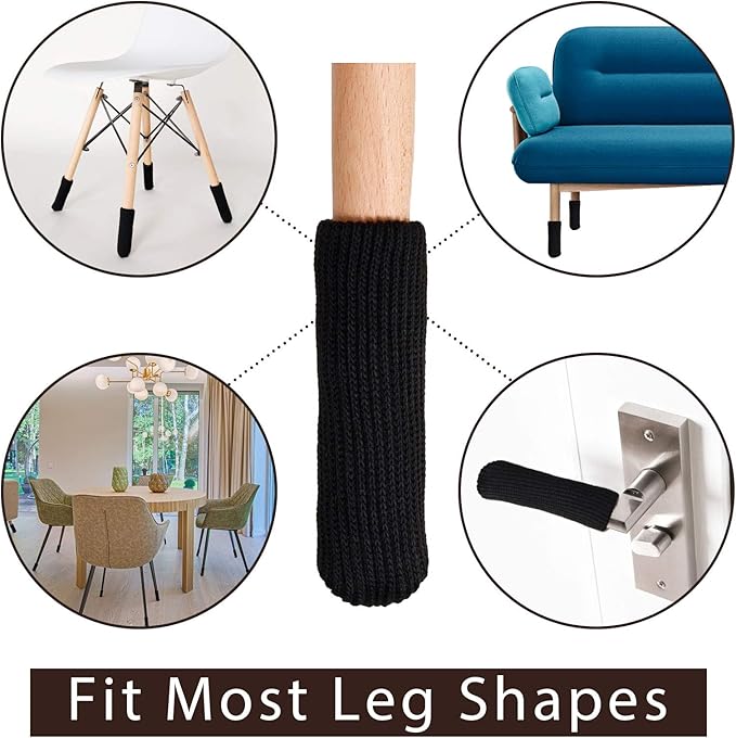 Hazeland High Elastic Knitted Chair Leg Protectors - Image 4