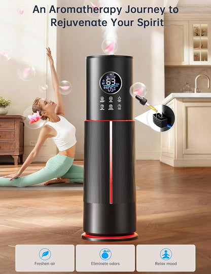 10L/2.64 Gal Humidifier for Large Room 600ft² 60H Runtime 24H Timer Auto Mode - Image 4