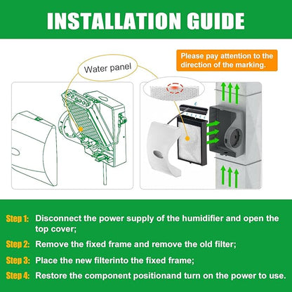 4793 Humidifier Filter Replacement Parts No. 10 Water Panel and 4079 Feed Tube - Image 6