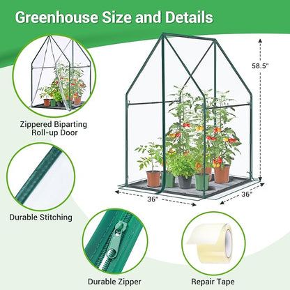 Mini Greenhouse for Indoor Outdoor: Ohuhu Portable Green House - Image 3