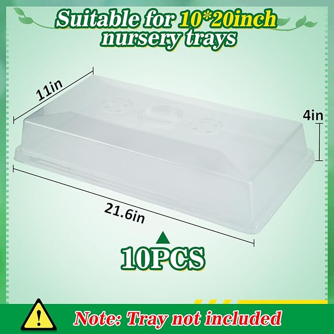Apipi 10 Pcs 4'' High Durable Humidity Domes - Image 6