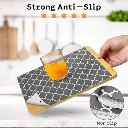 Shelf and Drawer Liner for Kitchen Cabinets Non-Adhesive, Strong Grip Non-Slip - Image 2