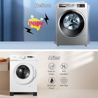 4Pcs Anti Vibration Pads for Washing Machine, Stops Washer Dryer Moving - Image 3
