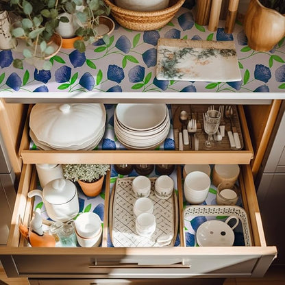 18" W x 96" L Floral Drawer and Shelf Liner - Image 7