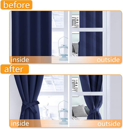 Hiasan RV Blackout Curtains for Bedroom, 52 x 30 Inches Long - Image 4