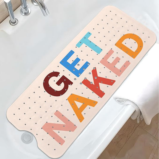 Get Naked Bath Mat for Tub, Non Slip Bathtub Mat for Baby Rubber Tub Mat by Unknown