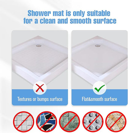 ​Shower Mat Non-Slip Bath Mat for Tub and Shower Stall, 200+ Suction Cups - Image 8