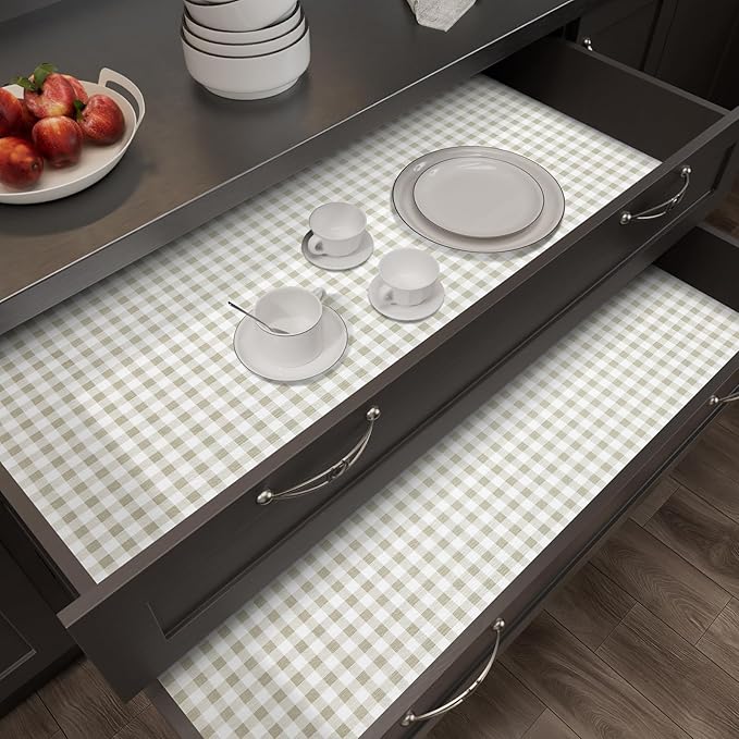 Shelf Liner for Kitchen Cabinets 18" x 240" Non-Adhesive Non-Slip Drawer Liners - Image 6