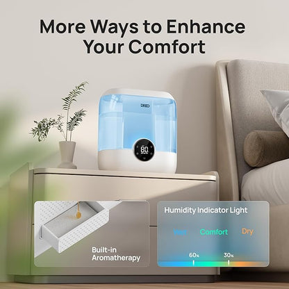 DREO Humidifiers for Bedroom, 6L Top Fill Supersized Cool Mist Humidifier for - Image 5