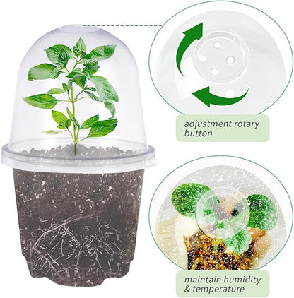 JOPY 30 Pack 4 Inch Plastic Nursery Pots - Image 2