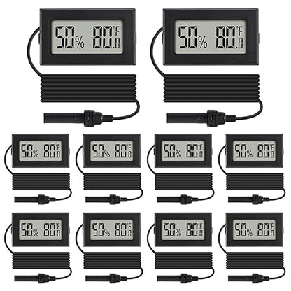 10Pcs Mini Digital Thermometer Hygrometer Gauge Indoor by Dorhea