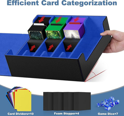Mlikero Card Deck Case, 2400+ Trading Card Storage Box - Image 3