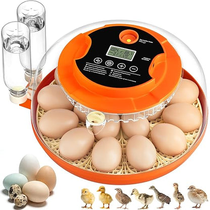 18 Egg Incubator for Chicken Eggs, Automatic Egg Turning and Humidity Control by Onsju
