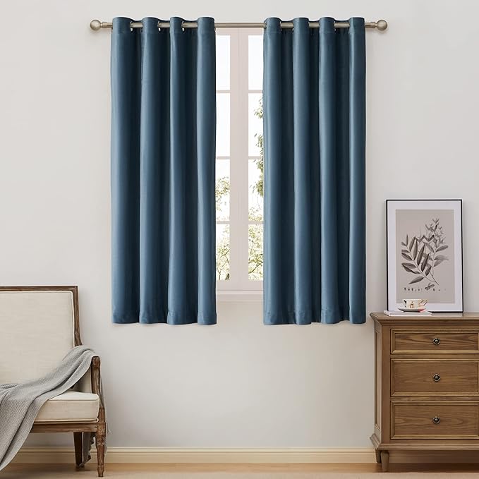 BULBUL Velvet Curtains 63 inch Luxury Elegant Living Room Curtain Modern Light by ModernShinyVelvetCurtains