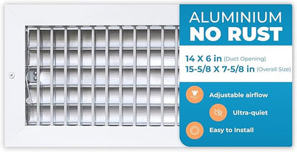 Aluminum 14 x 6 Inch Air Vent Covers by Air360