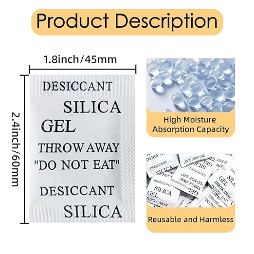 100-Pack 5Gram Silica Gel Packets - Image 2