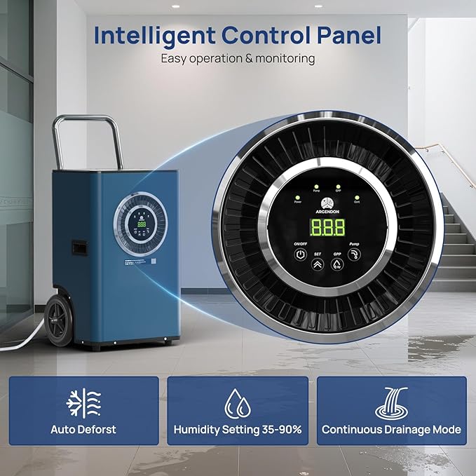 ARGENDON 170 Pints Commercial Home Dehumidifier - Image 6