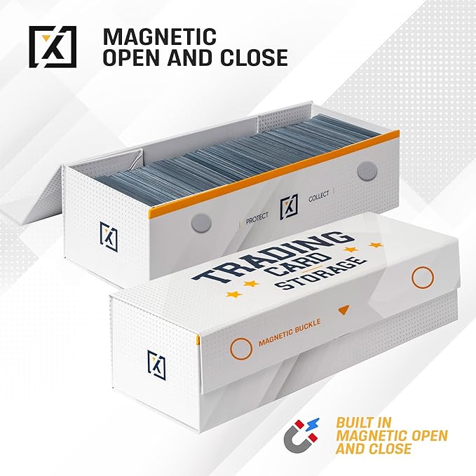 Easy Fold Trading Card Storage Box Magnetic Lid | Toploader Storage Box Fits - Image 5