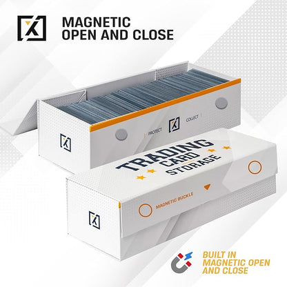 Easy Fold Trading Card Storage Box Magnetic Lid | Toploader Storage Box Fits - Image 5