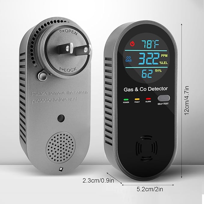 1 Pack 4-in-1 Plug-in Carbon Monoxide Detector - Image 2