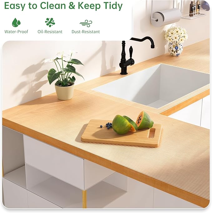 Shelf and Drawer Liner for Kitchen Cabinet, Non-Adhesive 18in x 360in - Image 4