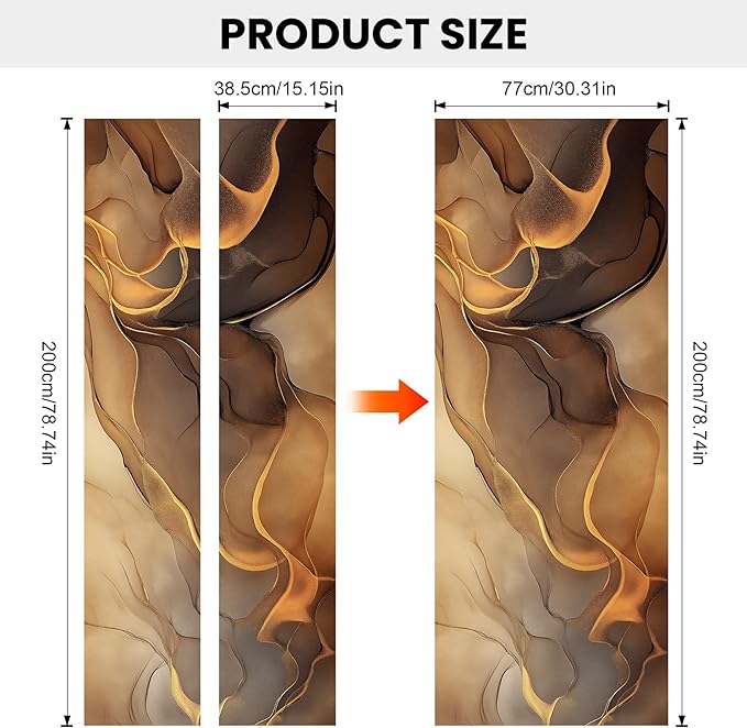 3D Door Decals Stickers, Peel Stick Wall Murals Vinyl Wallpaper Self-Adhesive - Image 3