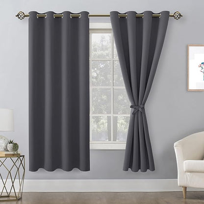 Hiasan Blackout Curtains for Bedroom, 52 x 63 Inches Length - Image 2