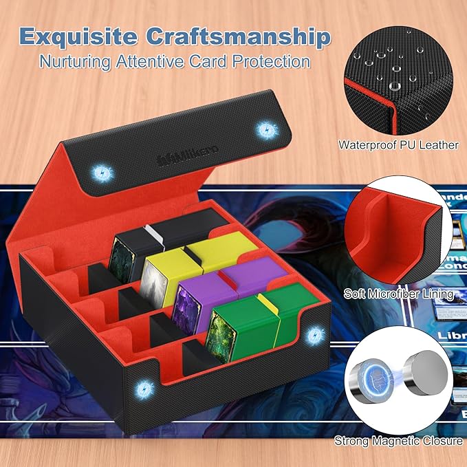 Mlikero Card Deck Case, 2400+ Trading Card Storage Box - Image 4