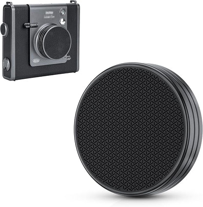Silicone-Textured Lens Cap for Fujifilm Insta Wide Evo, Aluminum Anti-Dust by JJC