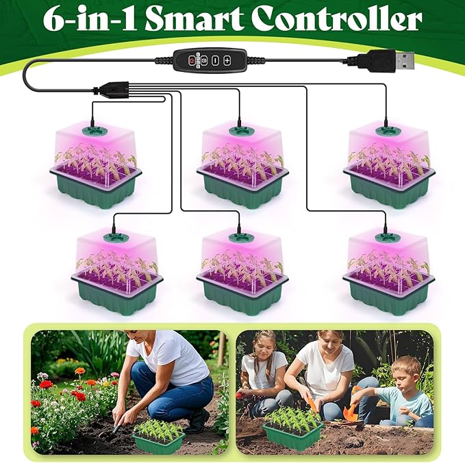 Seed Trays Seeding Starter Tray, Plant Nursery Pot - Image 5