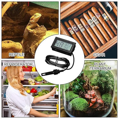 Weewooday Mini Digital Temperature Humidity Meters Gauge - Image 6