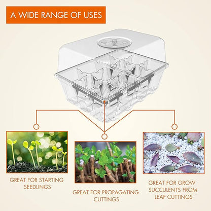 Gardzen 10 Pack Seed Starting Tray, Plant Germination Trays, Seed Starter Kit - Image 5