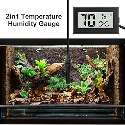 3Pcs Fahrenheit Thermometer Hygrometer Mini Digital - Image 6