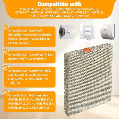 DerBlue 3PACK 35 Water Panel Humidifier Replacement Filter Compatible - Image 2
