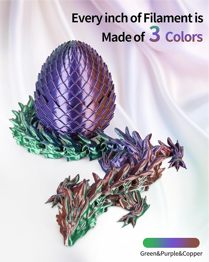 LANDU Silk Tri-Color PLA Filament 1.75mm 1Kg, Triple Color Silk PLA Filament - Image 2