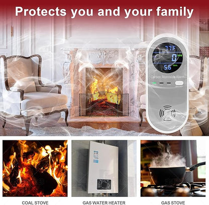 Plug in Carbon Monoxide Detector, Carbon Monoxide Alarm, 3-in-1 Real-time - Image 5