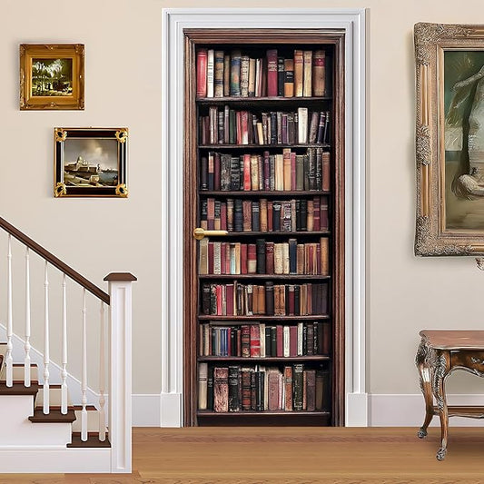 3D Door Stickers, Peel and Stick Vinyl Wallpaper ，Self-Adhesive Mural by BVBOX