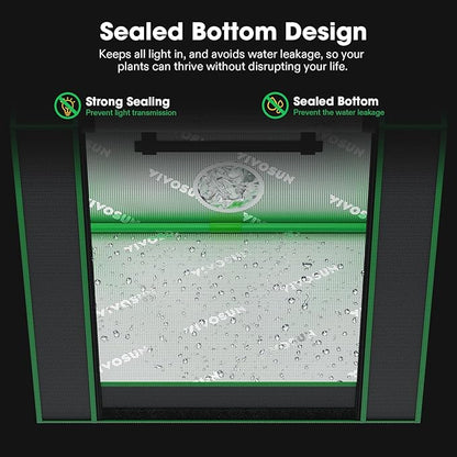 VIVOSUN Small Grow Tent for Aerogarden, Hydroponics Growing System, 20”x14”x21” - Image 4