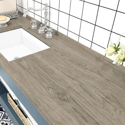 WESTICK Light Wood Contact Paper Brown Wood Grain Wallpaper Peel and Stick - Image 4