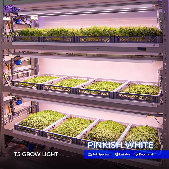 Barrina T5 Grow Lights, Full Spectrum, 4ft 160W, LED Grow Light Bulbs, Plant - Image 2