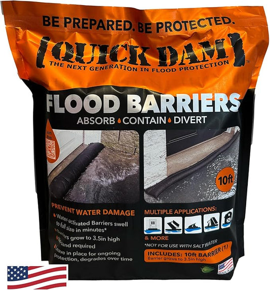 Quick Dam QD610-1 Water Activated Flood Barrier 10 feet by QuickDam