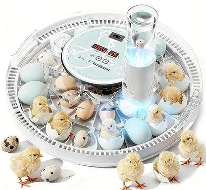MeeF incubators for Hatching 28 Eggs, Independent atomizing humidifier by MeeF