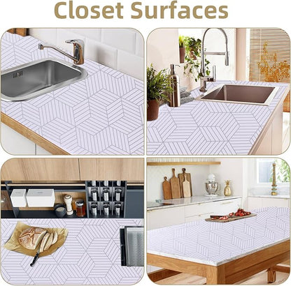 Shelf Liners for Kitchen Cabinets 17in x 20FT, Non Adhesive Cabinet Liner - Image 6