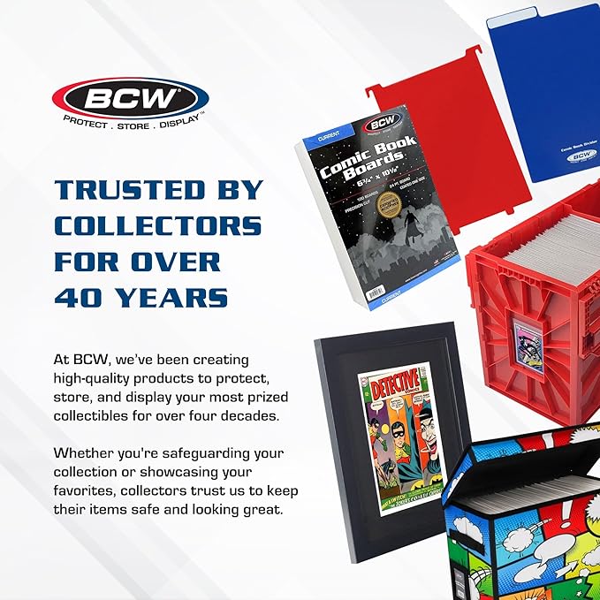BCW Comic Bin, Acid Free Storage and Organizer, Heavy Duty Plastic, Includes - Image 8