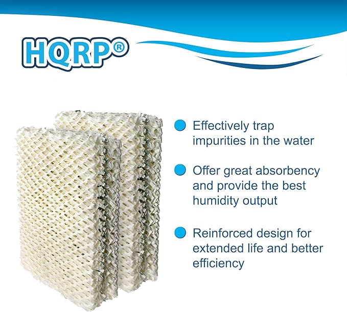 HQRP 4 pcs Wick Filters for Kenmore 14911 32-14911 Emerson Essick Air HDC12 - Image 4