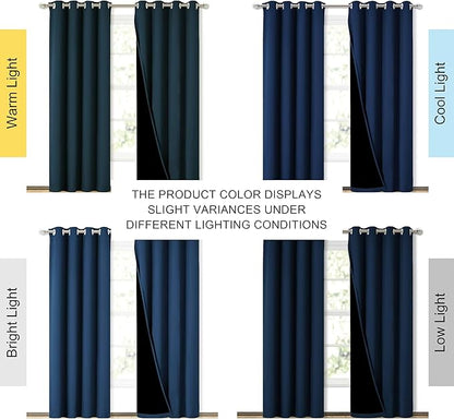 NICETOWN Total Shade Curtains and Draperies, Heavy-Duty Full Light Shading - Image 2