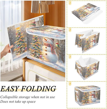 xigua Whimsical Snowman Storage Bins - Image 4